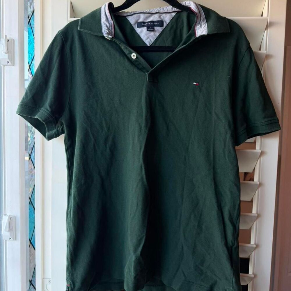 Tommy hilfiger Men's Green Polo